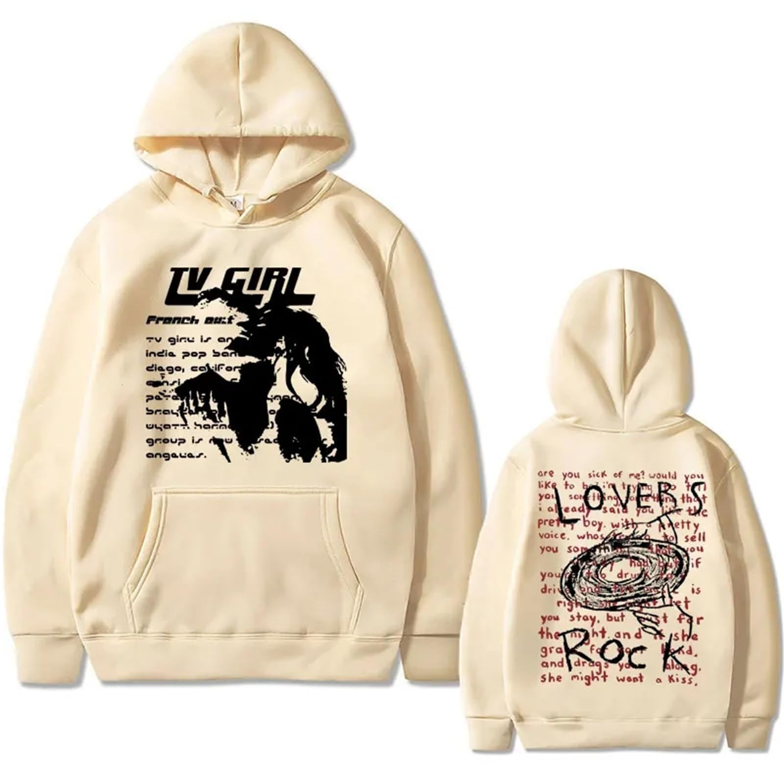 Designer's new European size men's and women's printed hooded sweatshirt for autumn and winter, fashionable hoodie