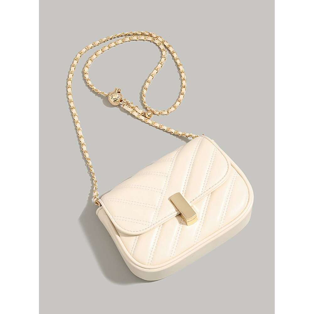 Designer Bag Women's 2024 New Niche Texture Embroidered Chain Bag, Crossbody Bag, Underarm Bag, Mini Square Bag
