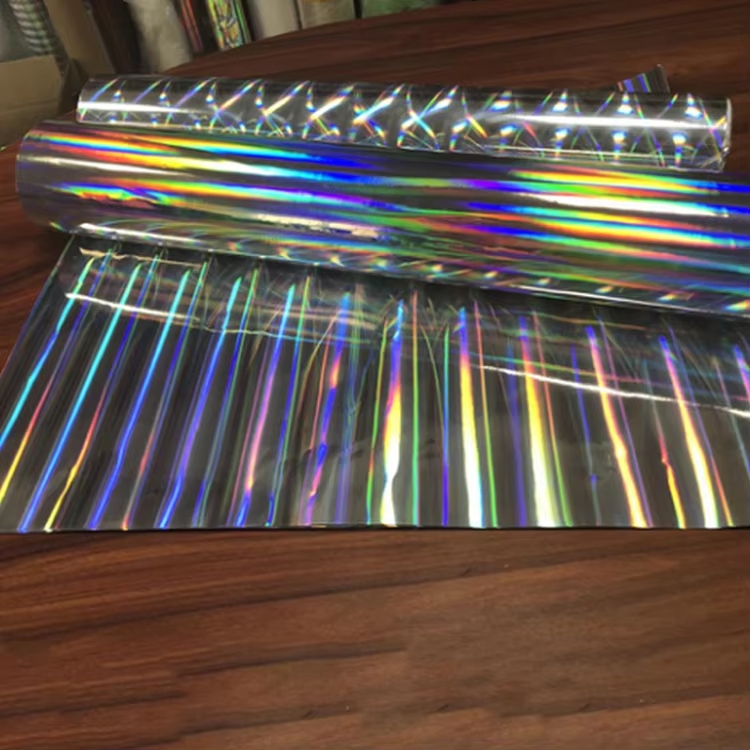Customizable Laser Embossed PET Rainbow Holographic Film For Decoration