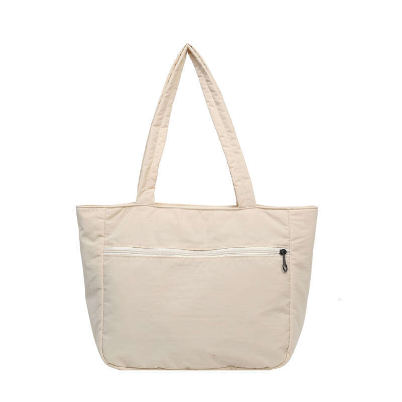 2024 New Tote Female Students Shoulder Handbag Simple Nylon Fabric Large Capacity Bag