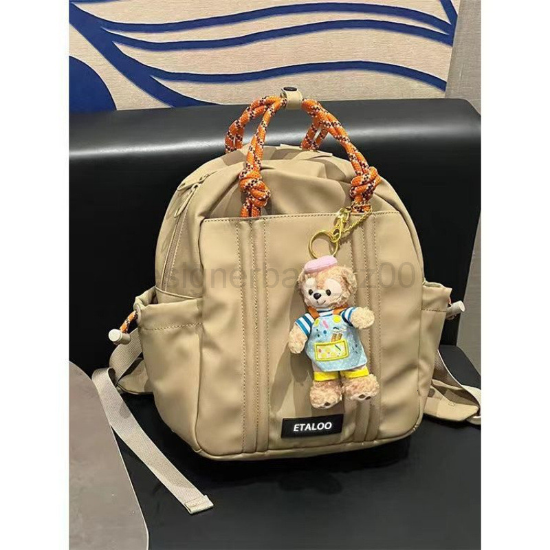 Fashion Classic Bag Designer 10a Top Nikiduncks Woman Bags Niche Rope Backpack 2024 New Versatile Casual Texture Computer