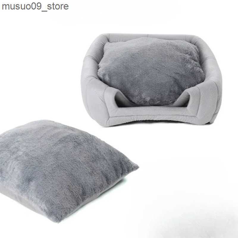 kennels pens Autumn and winter deep sleep cat bed with mat pet tent comfortable cave nest indoor sleep basket small dog house pet supplies L240910