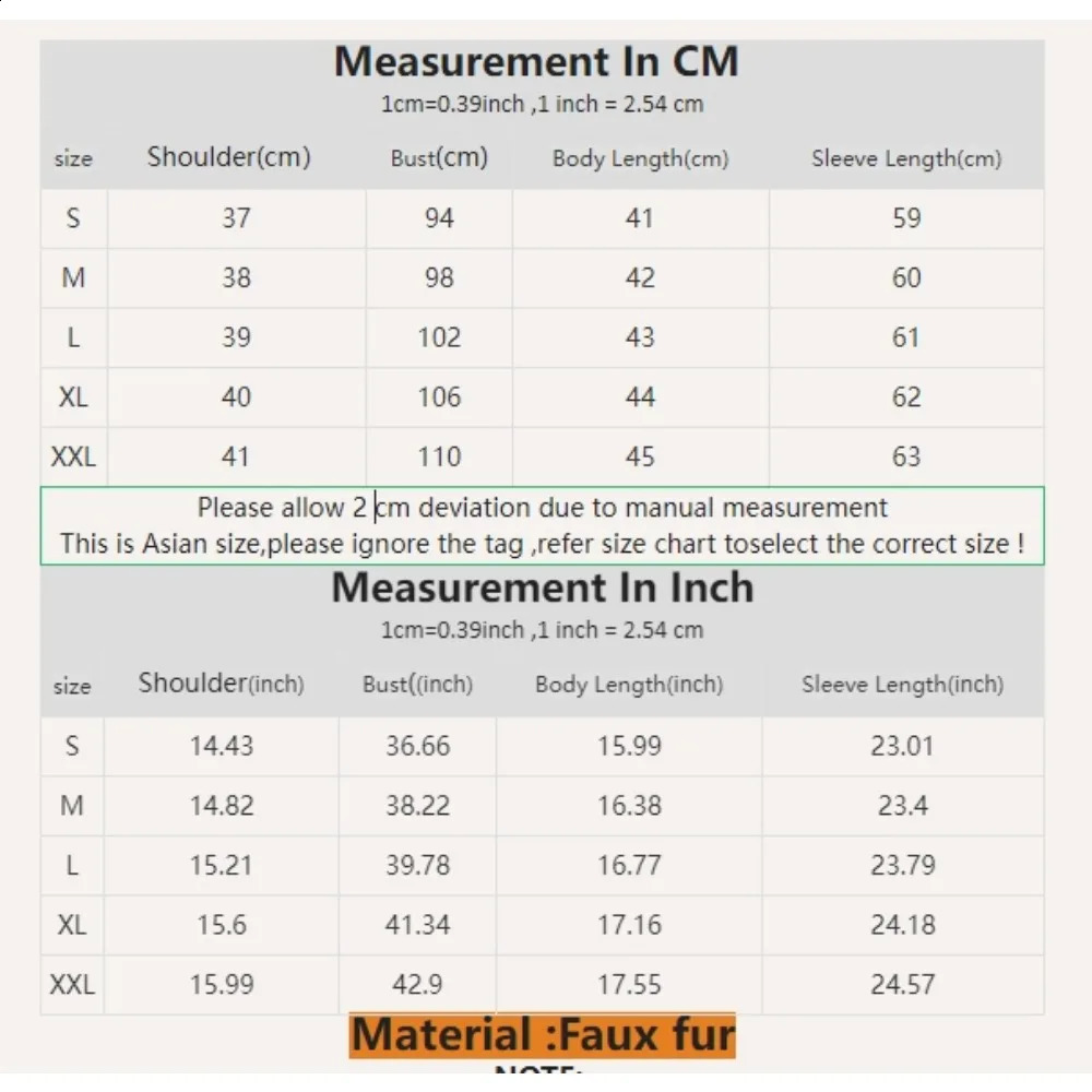 Fashion Fur Coat Artificial Winter Jacket Women Faux Collar y Outwear American Loose Thick Warm Female 241104
