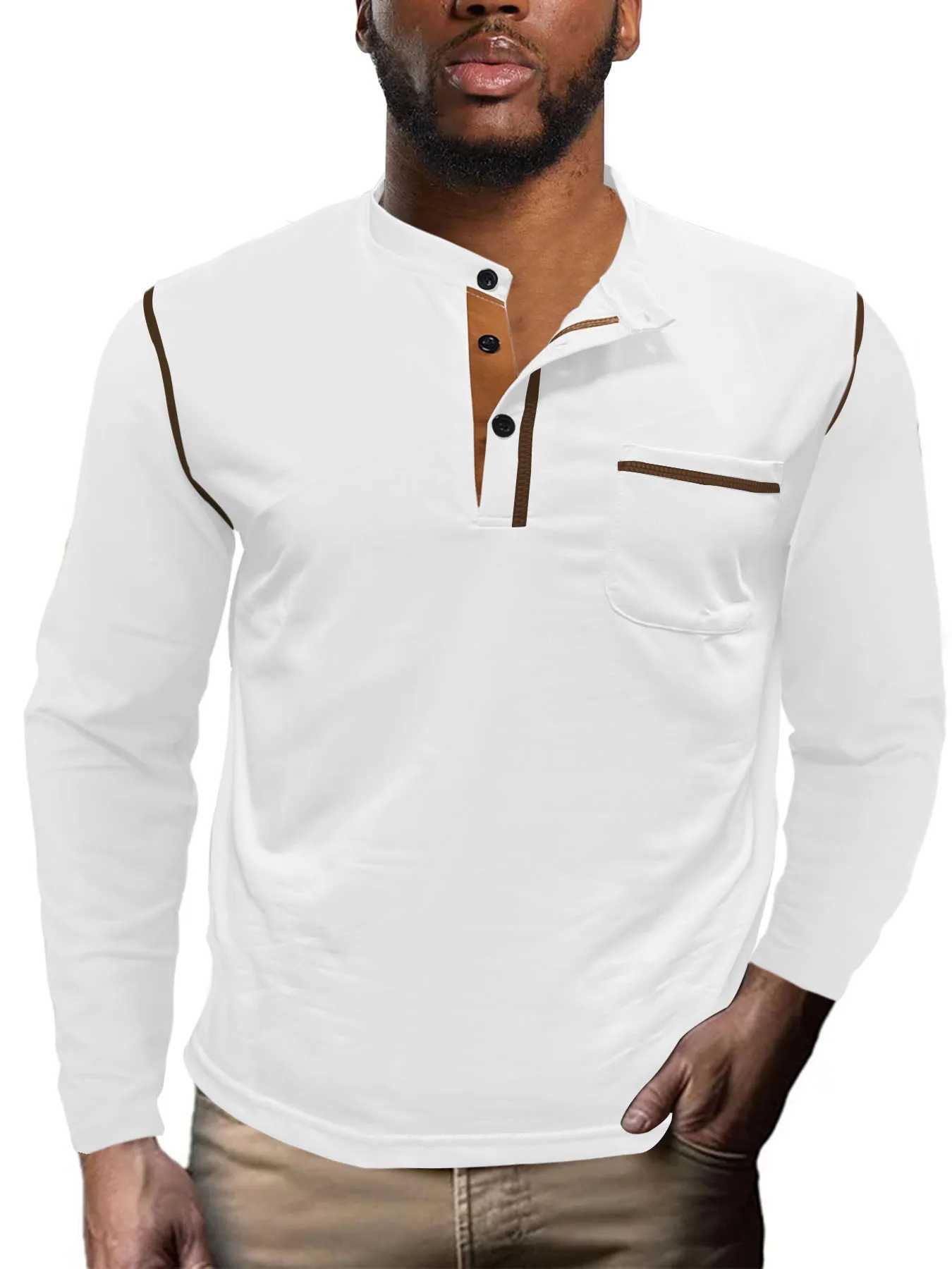Europe and the United States 2024 Spring/Summer Mens Long Collar Foreign Trade Hoodie Mens Basic Top W241106