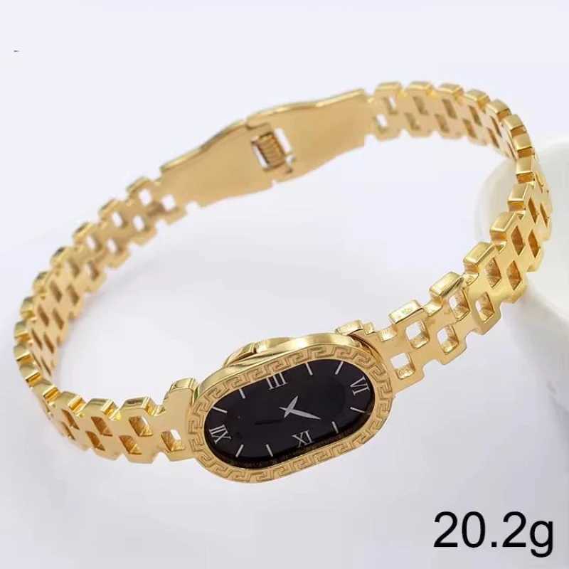 European and Ins Style Stainless Steel Ran Numerals Watch Bracelets Titanium Steel Fashion Temperature Style Jewelry X241106