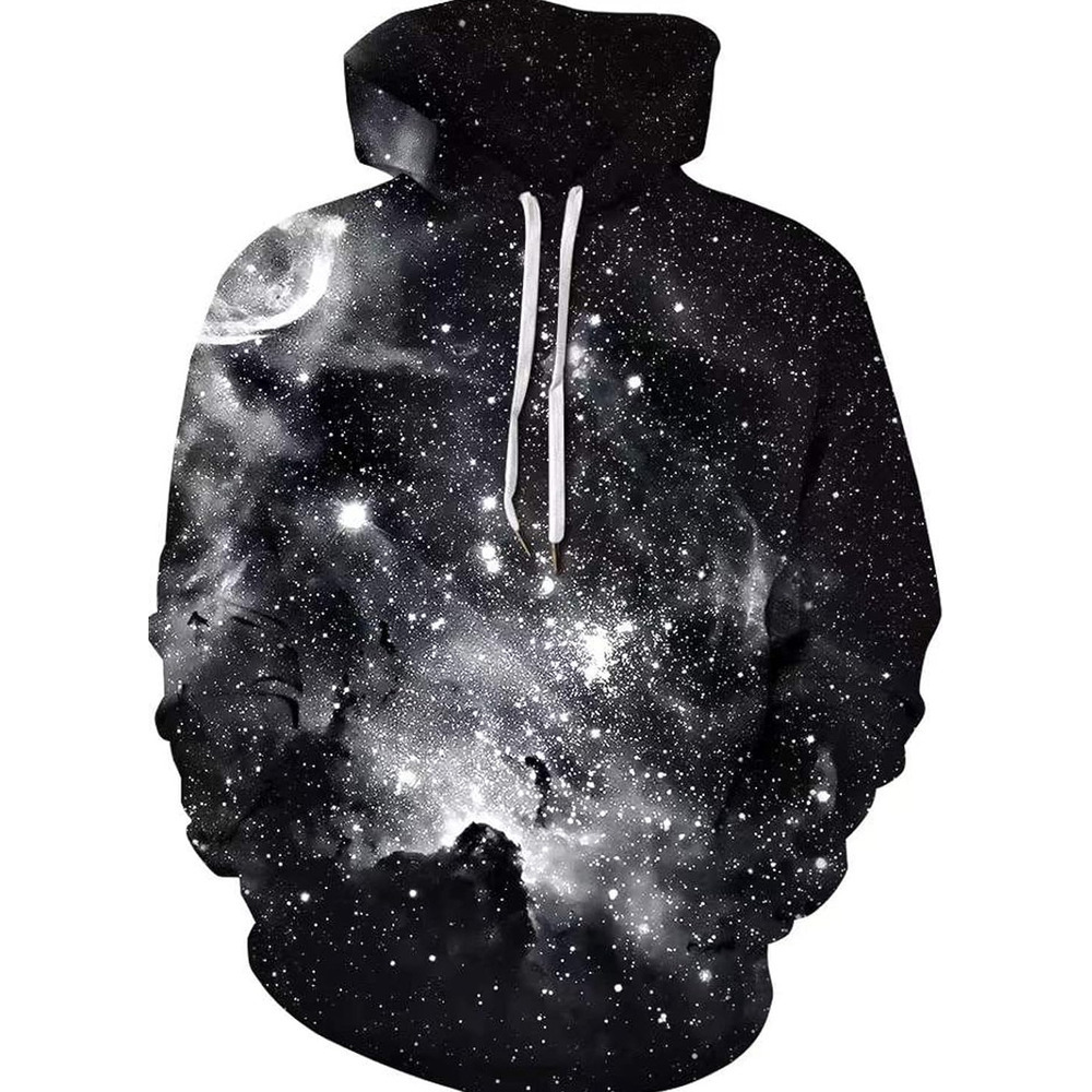 Hoodie for Mens Fashion Trends Unisex Hoodies Novelty Print 3D Patternv Hooded Pullover Sweatshirt with Pocket Graphic Hoodies Colorful Cool