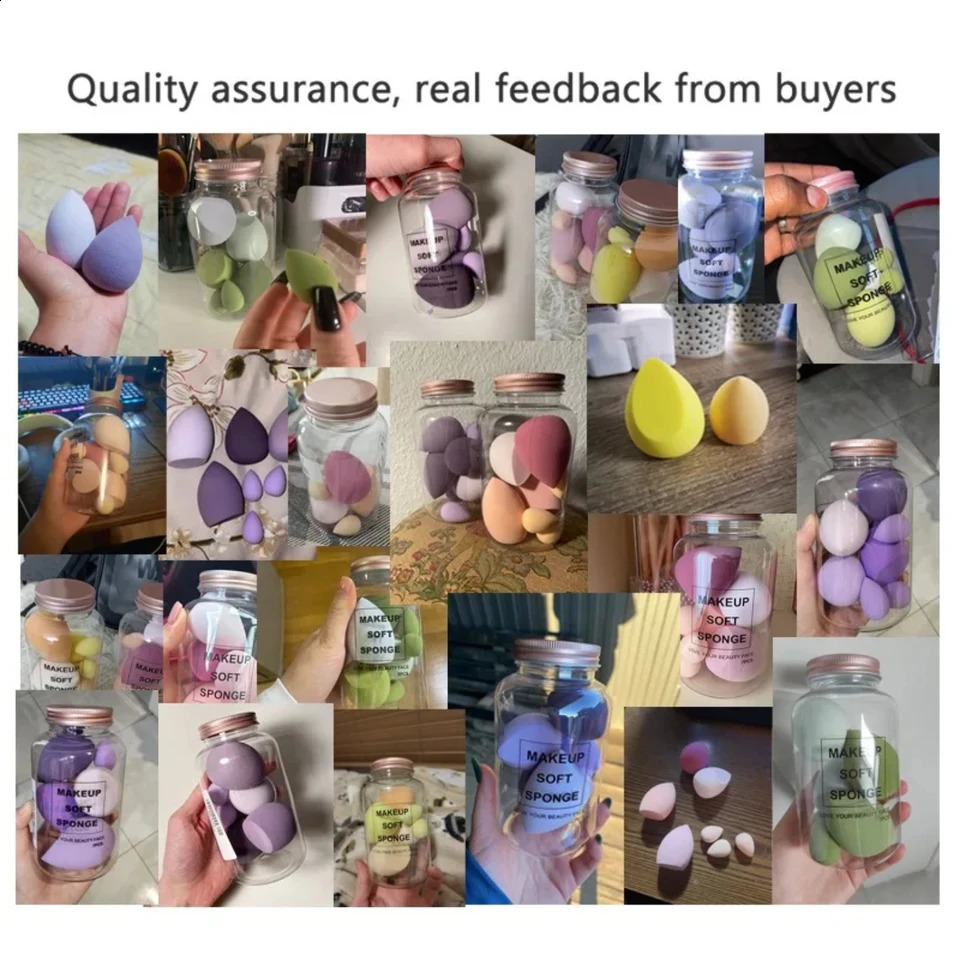 6/7 pieces of cosmetics sponge egg mixer cosmetics powder puff foundation make-up powder blusher mini puff cosmetics sponge beauty tool accessories 24