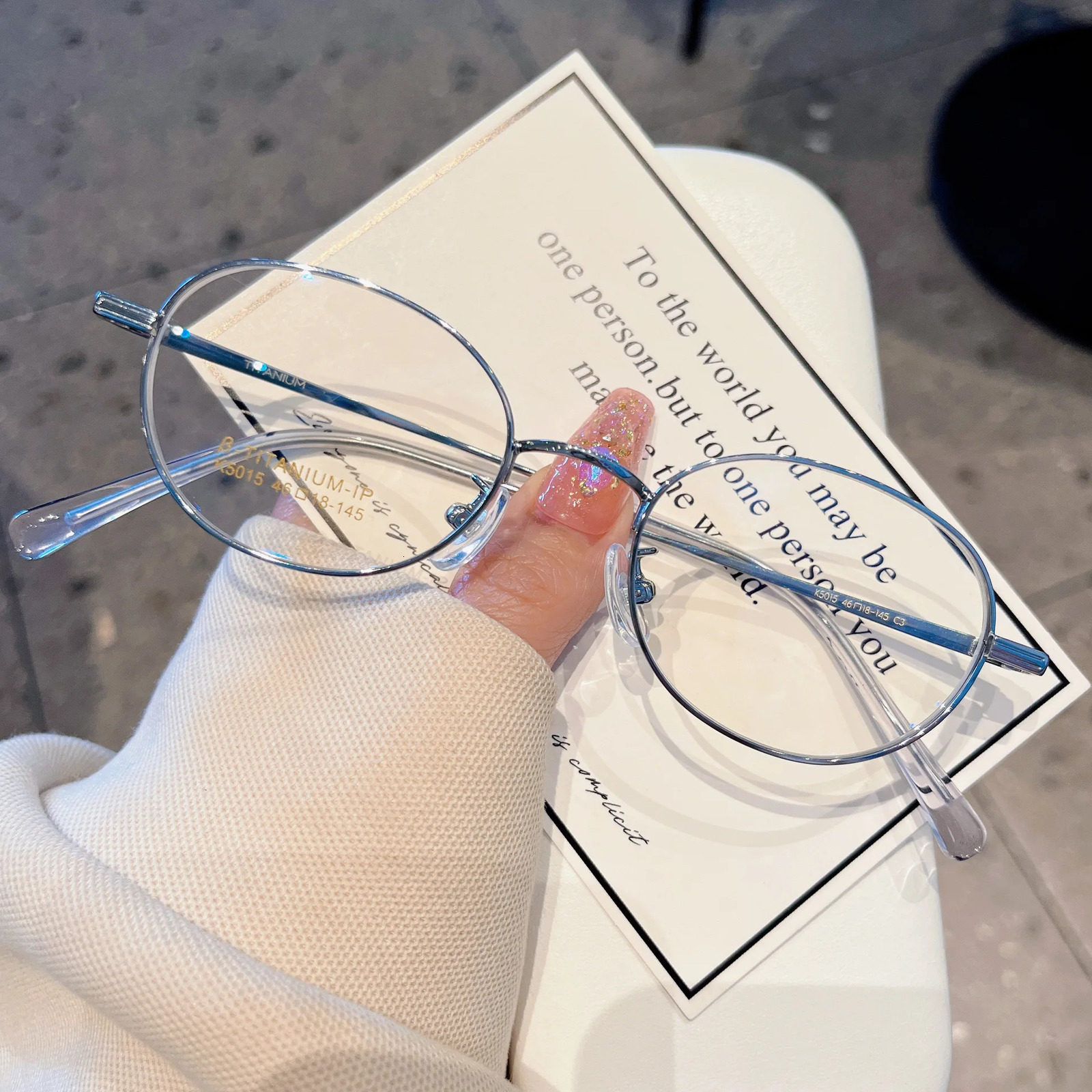 ZHIQING Fashion Casual Glasses Glasses Frames Ultralight Myopia Eyeglasses Frames Prescription Glasses Frames for Women 241105