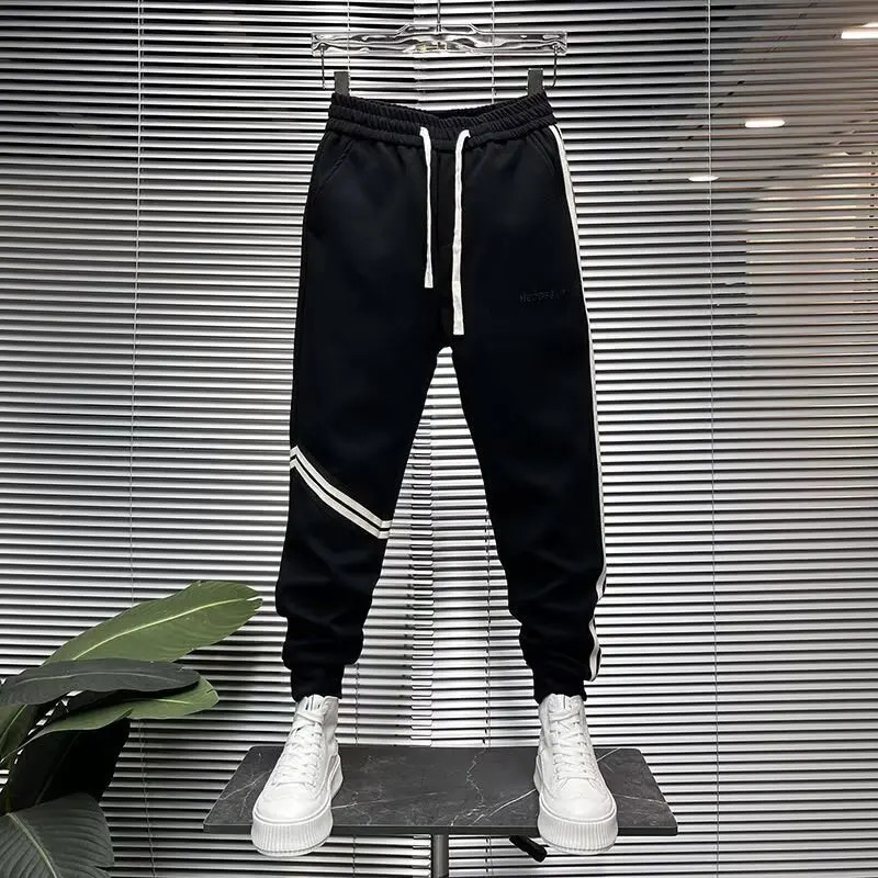 Trendy Legged Casual Mens Joggers Pants For Internet Celebrity Same Style Slim Fit Small Leg Haren Track Health Sports 241104