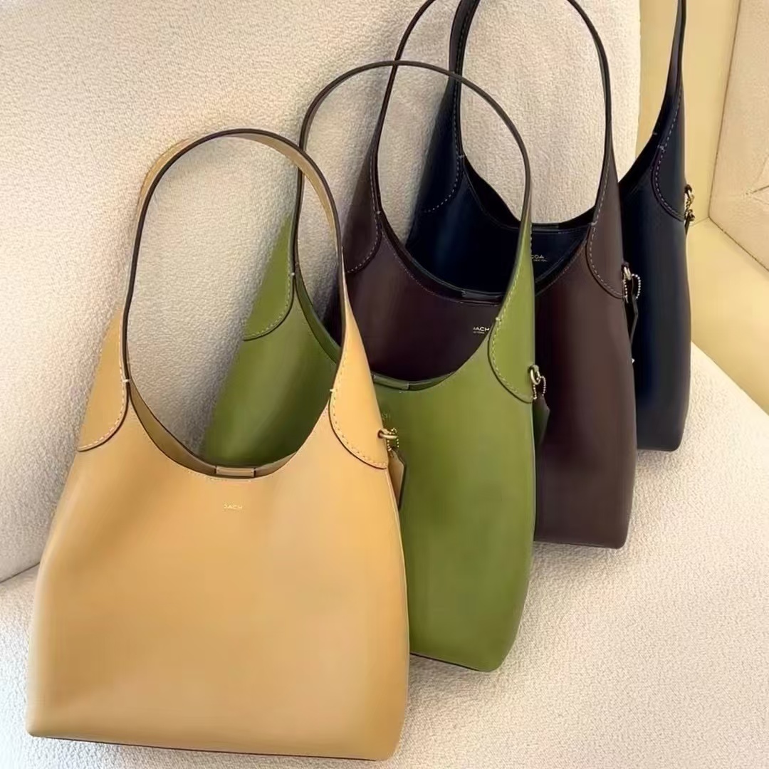 brooklynn bags green 28 39 cu068 n maple tan Large laurel shoulder bags Tote bag shoulder bags women's new real leather hobo suede browny large brooklyn bag
