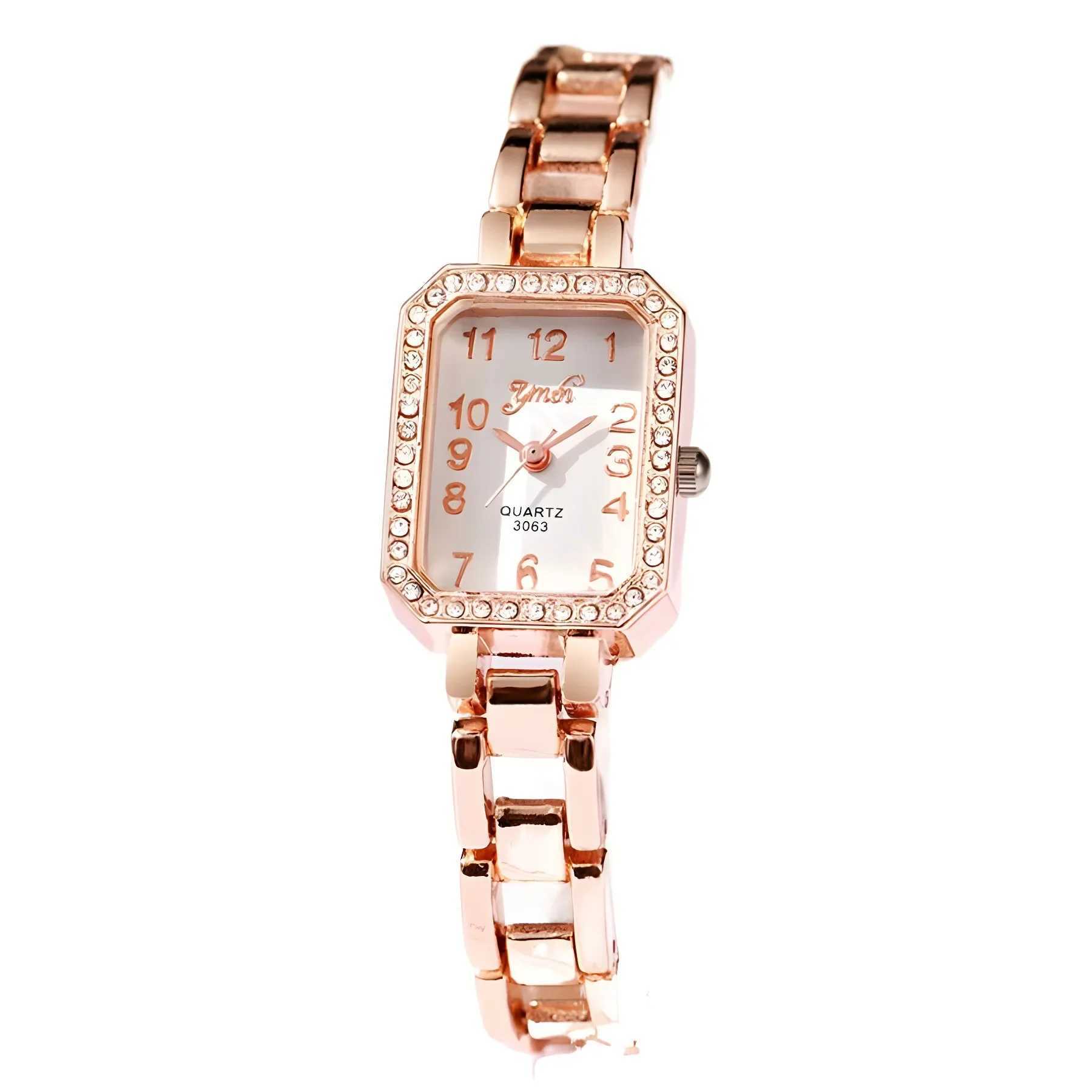 Mayzhisu Wen Watches Luxury Gold Alloy Strap Womens Quartz Watch Fashion Quality Fem Ran Sc Watch Gift X241106
