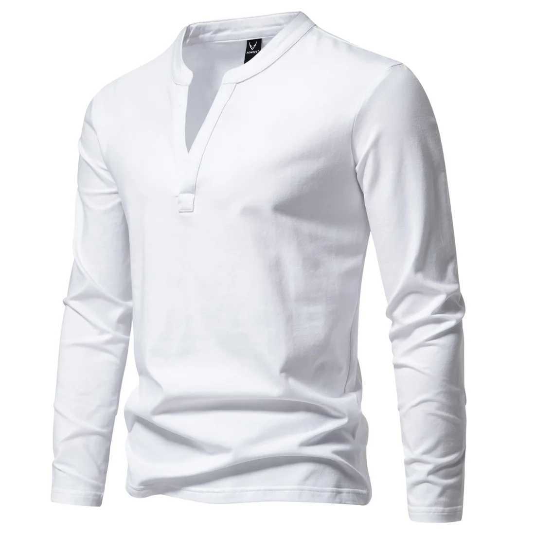 New autumn fashion mens shirt solid color long Sve slim fit cotton shirt casual hip-hop top 5XL W241106