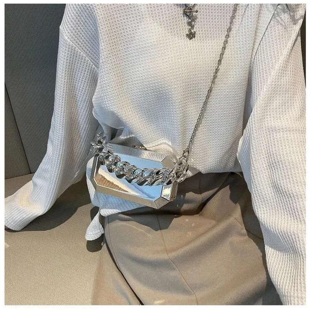 Drawstring Gold Acrylic Evening Bag For Women Geometric Box Handbags Mini Clutch Shoulder Party/Wedding/Dating C5b9 19Cb