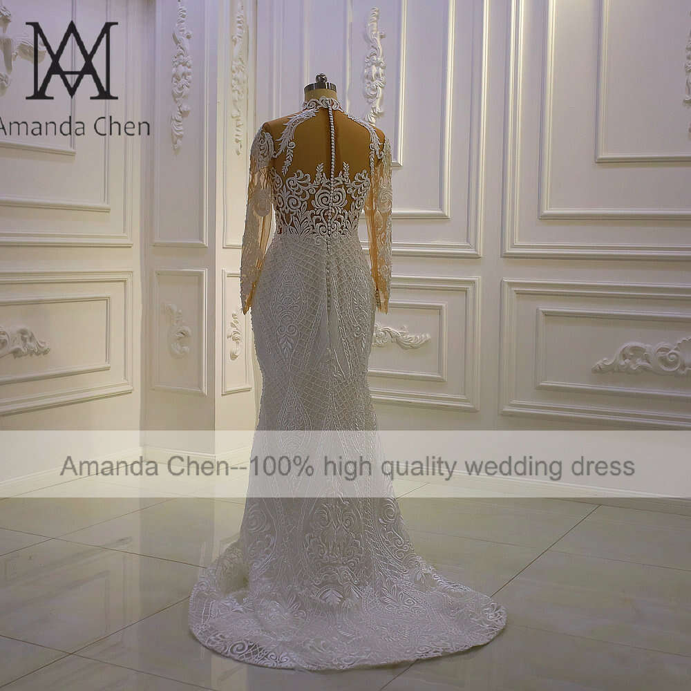 Simple Lace Cape Chiffon Wedding Dress