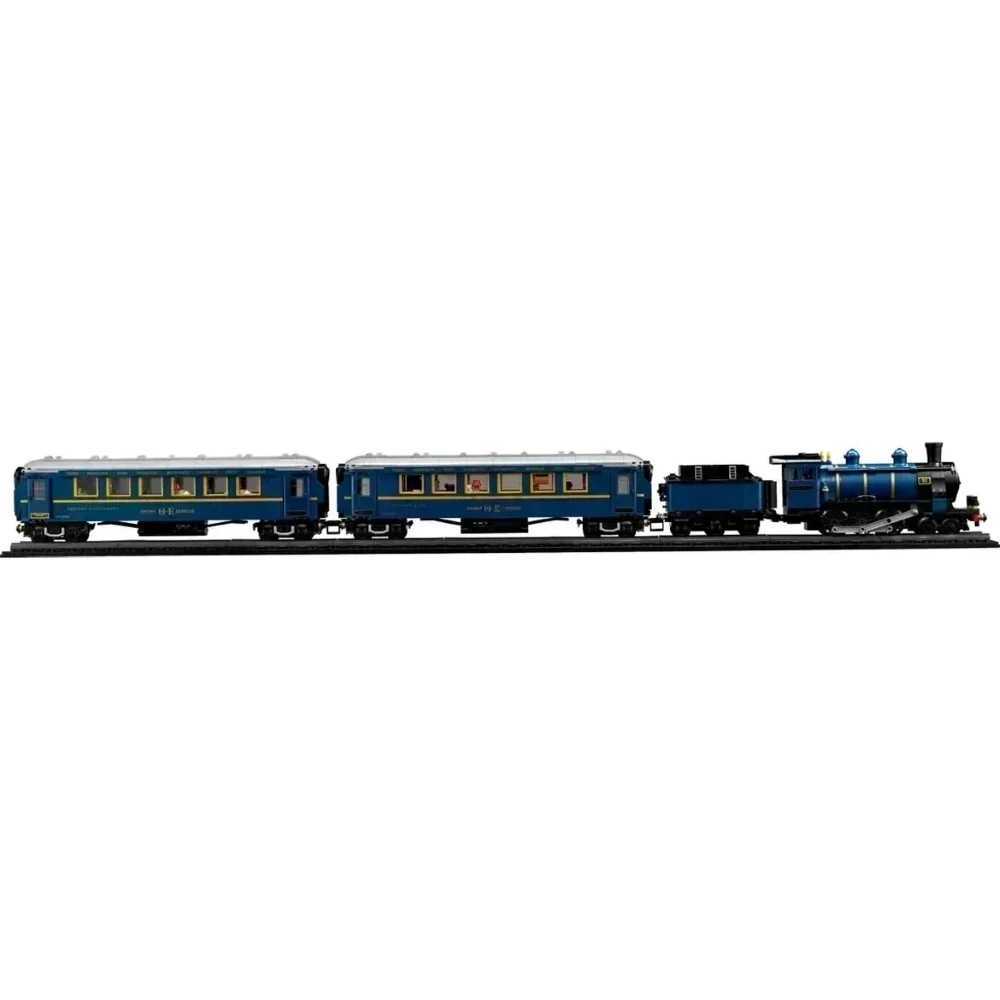Blocks 2024 New 21344 Creative 140th Anniversary Luxury Train Building Blocks Oriental Express Building Blocks Set DIY Toys Childrens GiftsY241106G1MG