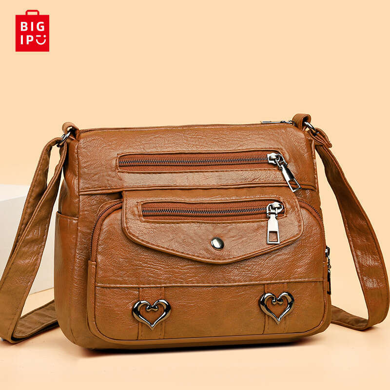 Designer Bag The Middle-Aged And Old People Use Thelarge-Capacity Multi-Pocket Cross-Bodybag