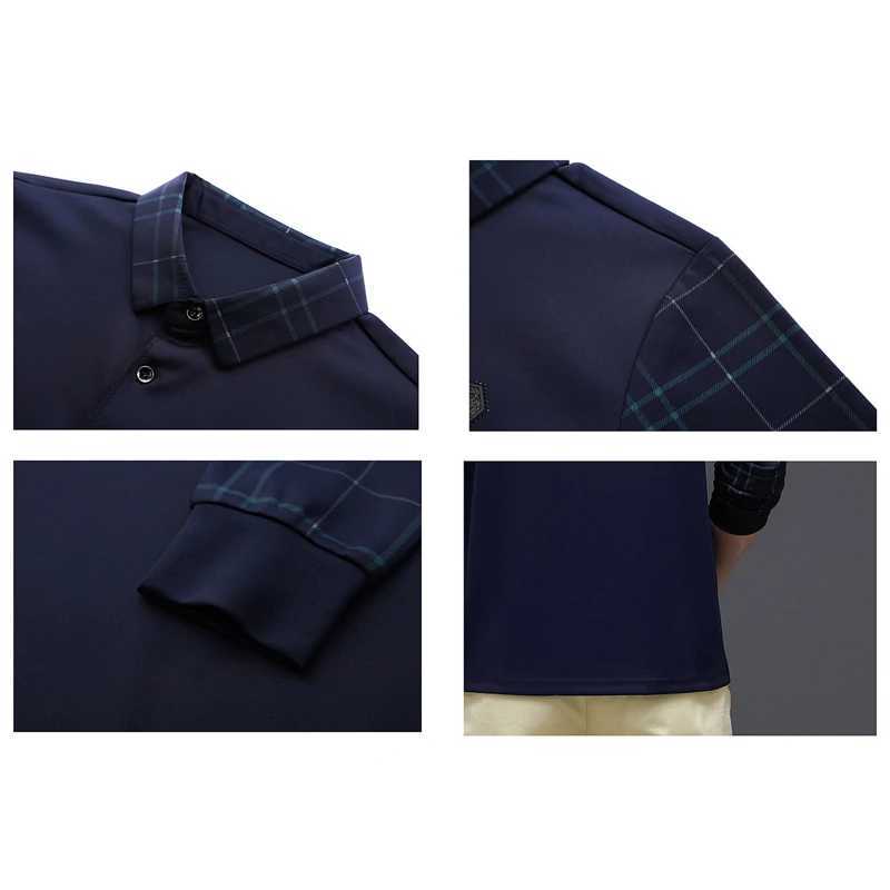 New fashion solid mens shirt Korean fashion clothing long Sve casual slim fit mens shirt button collar top W241106