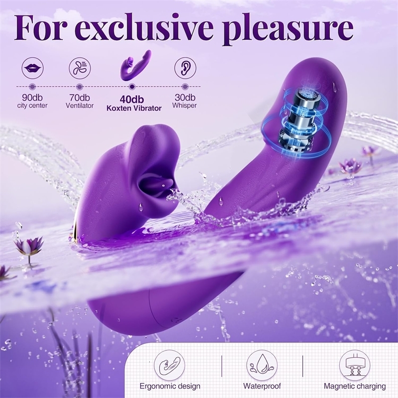 Finger Flapping Mouth Vibrator G Spot Tongue Vibrating Massager Clitoral Stimulation Realistic Dildo Anal Sex Toys for Women 241105