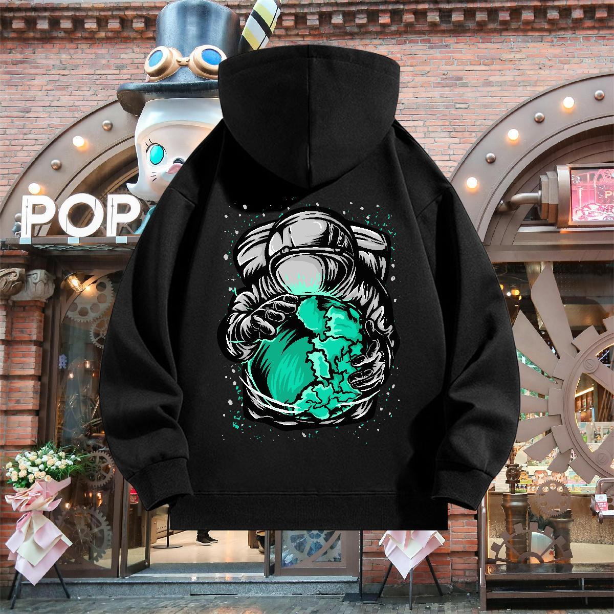 Factory Direct Man Hoodie Breathable Cool Men's Hooded Sweatshirt Anime Oversized US Size Top Pullover Hoodie Autumn Winter 350g Cotton