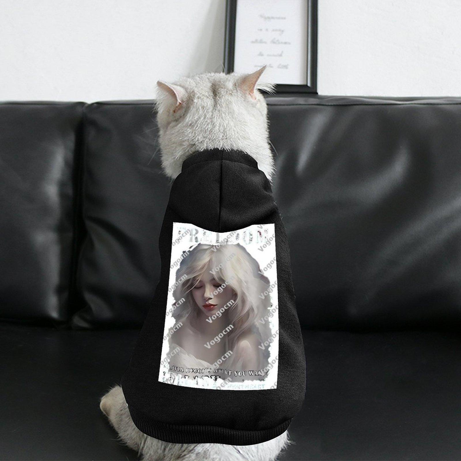 Fashion Casual Hoodie For Dog Breathable Hoodie Everyday Leisure Pet Hoodie Cartoon Print XS-2XL Micro Elastic Fabrics Free Shipping Clothings