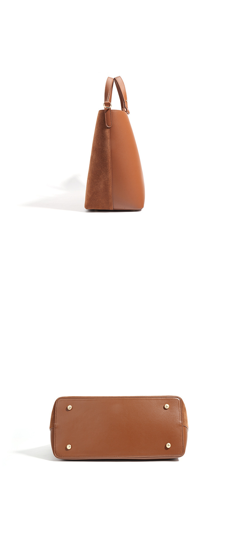 Motingsome Suede Leather Bag For Women Handbag And Casual Tote Big Capacity Shoulder Brown Purses New Tie Dye Career Related Functions