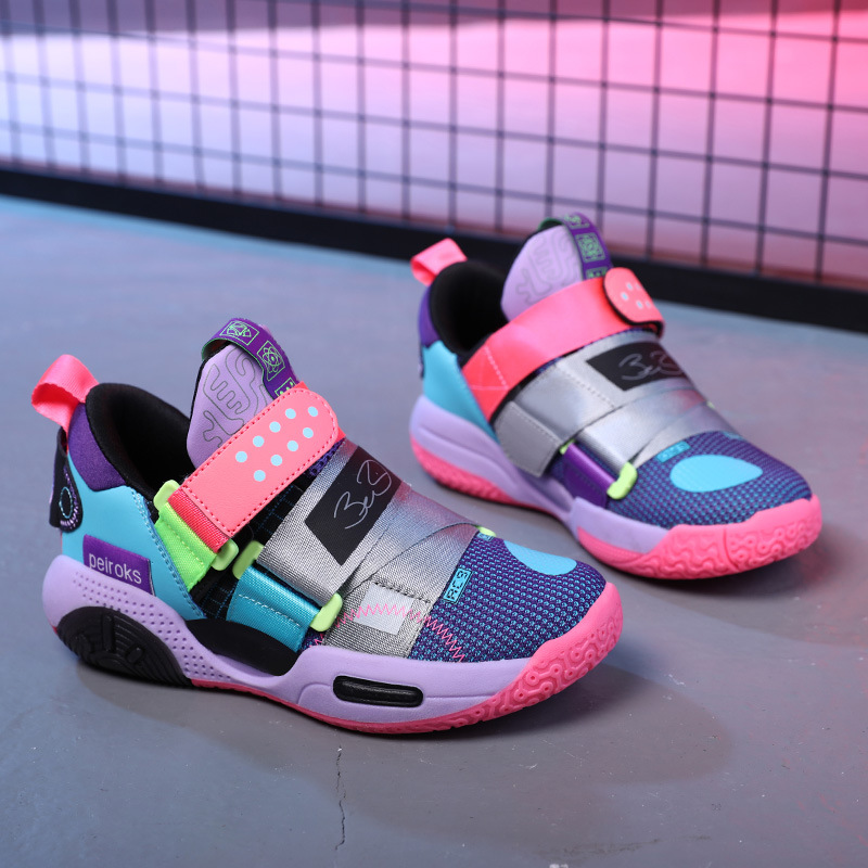 Children's Basketball For Boys Girls Non-slip Kids Sport Shoes Lightweight Outdoor Sneakers Trainers Footwear Comfortable Free shipping