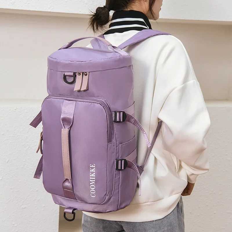 Dry-Wet Separate Waterproof Women Yoga Sport Bags Men Gym Fitn Bags Large acity Travel pack Luggage With Shoes PocketXJ241106