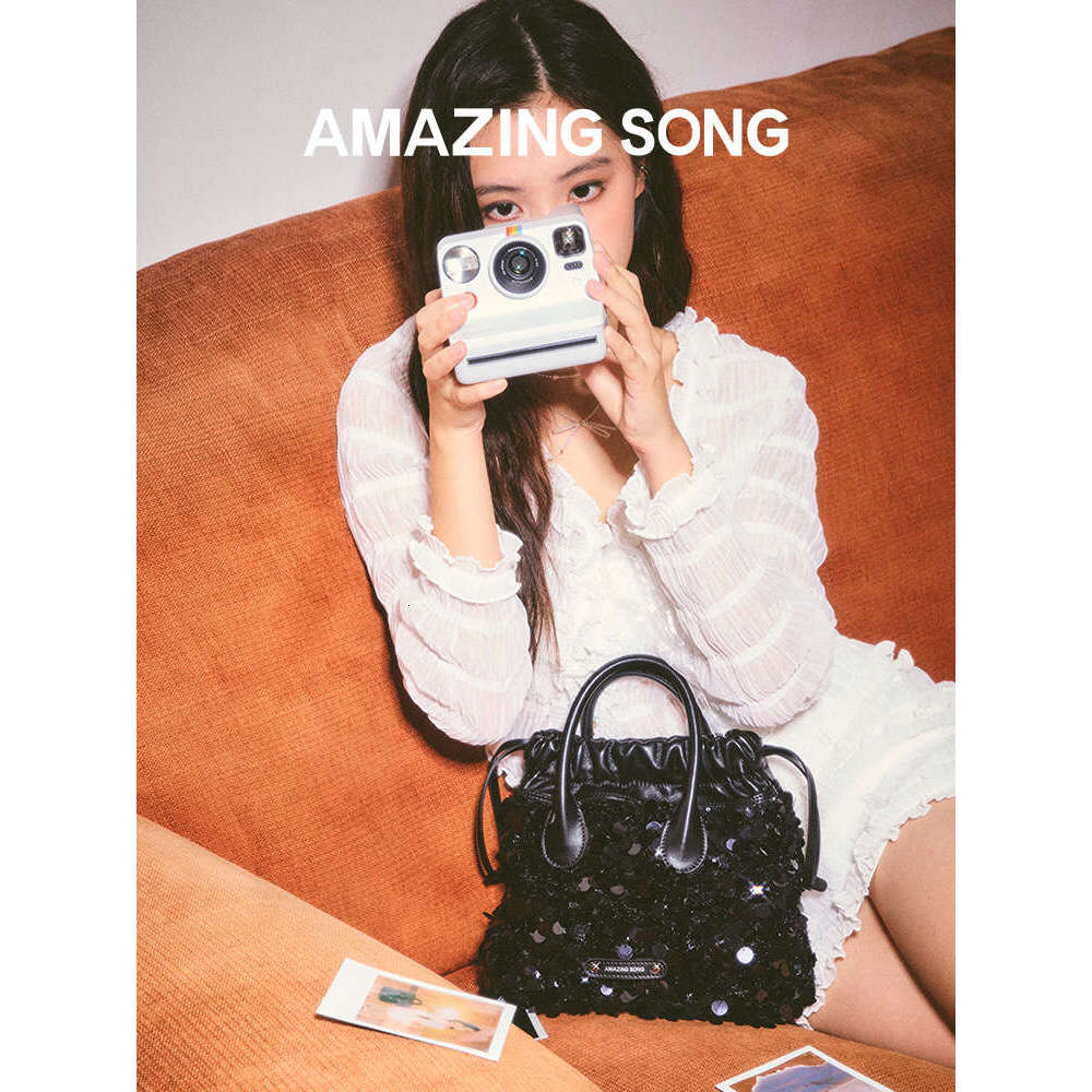 Amazing Song 2024 NEW Collection Hobo Black Sequin Evening Bag