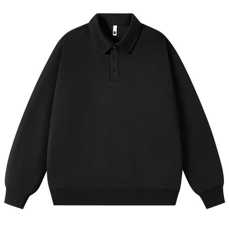 Fashion Spring and Autumn Sports and Leisure Long SVE Shirt Mens Loose Collar Shirt Mens Hoodie W241106