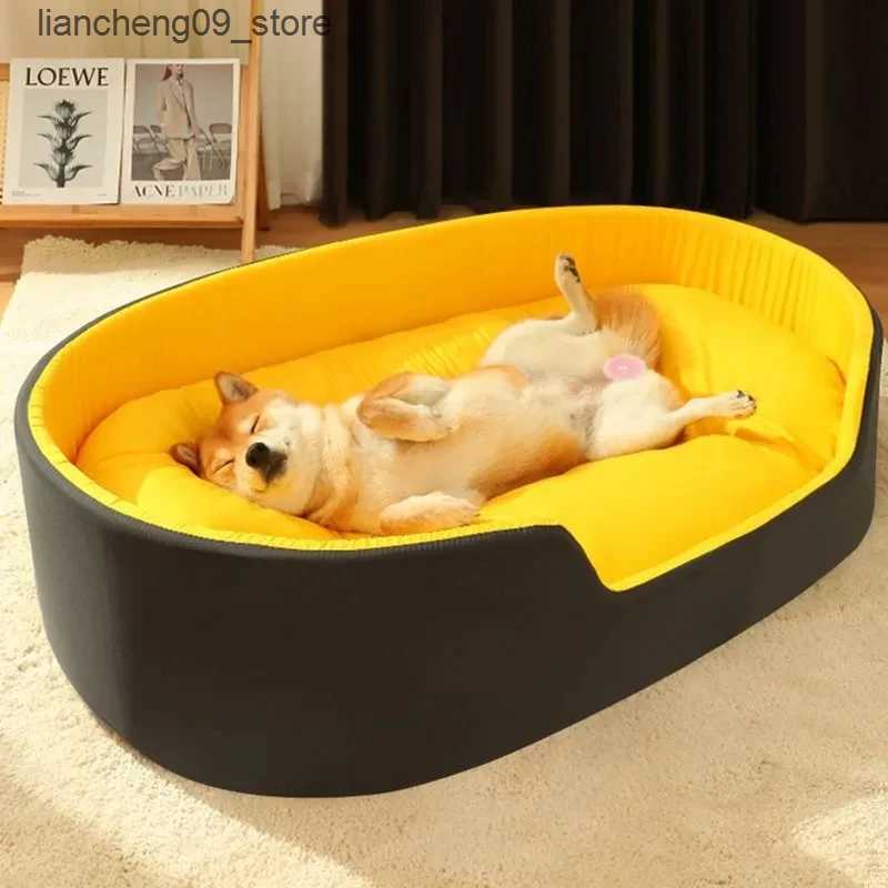 kennels pens 2024 high-quality large dog bed sofa mat suitable for small medium and large pet dog blanket mats basket mats and cool mats L240910