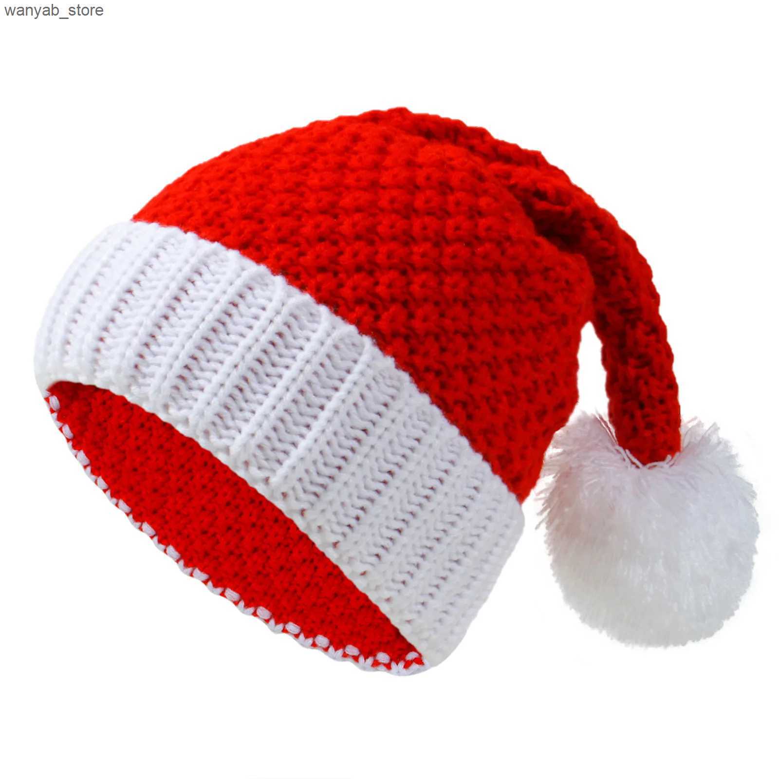Wide Brim Hats Bucket Hats Santa Hat Knit Cap Hat Christmas Family Party Dress Up Men L240910