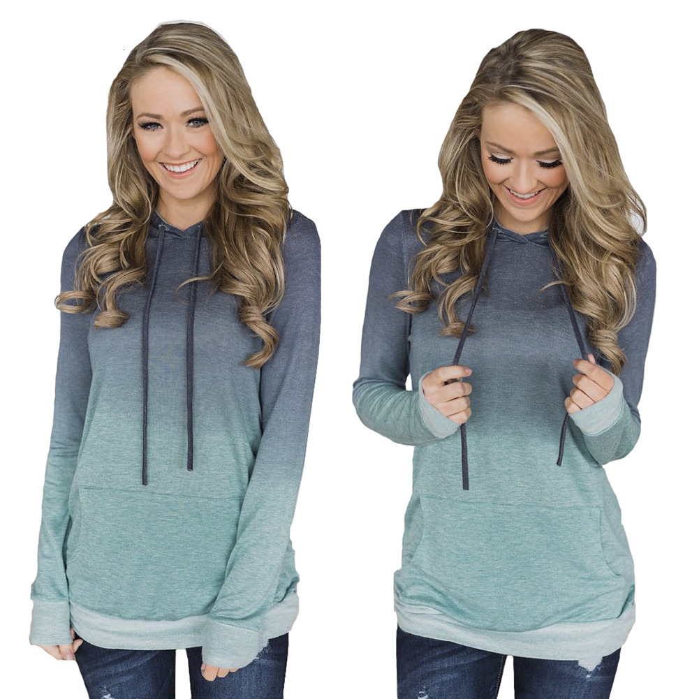 New designer hot selling fashionable printed lace up pocket hooded women's top sportswear fashionable sweatshirt
