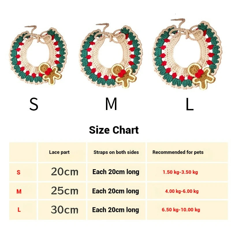 Dog Cat Collar Christmas Pet Scarf Collar Christmas Cats Clothing Cute Sweet Pet Decor Bow Cat Costume Cats Accessories 241106