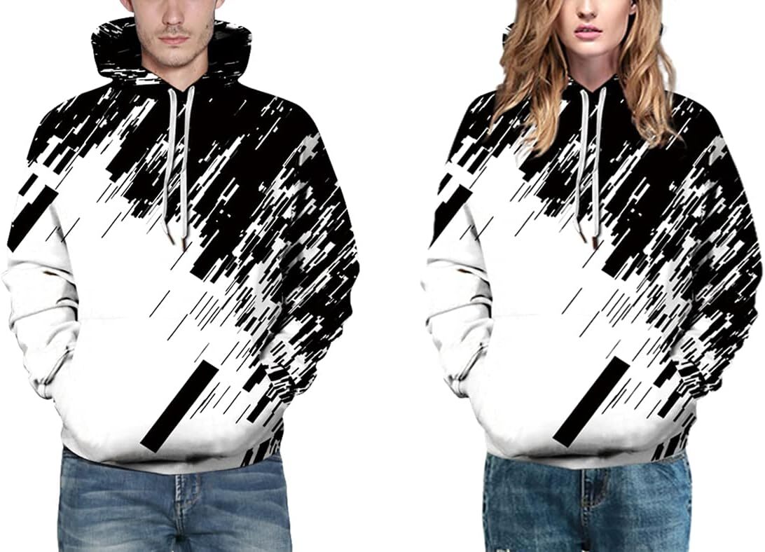 Hoodie for Mens Novelty Hoodie Realistic 3D Print Sweatshirt Unisex Top Casual Pullover Graphic Fashionable and cool
