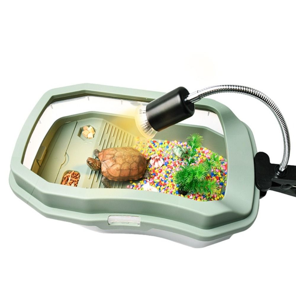 Turtle Habitat Turtles Tank Aquarium Reptile Habitat for Pet Turtle Hatching Hermit Crab Resting Small Amphibious Creatures