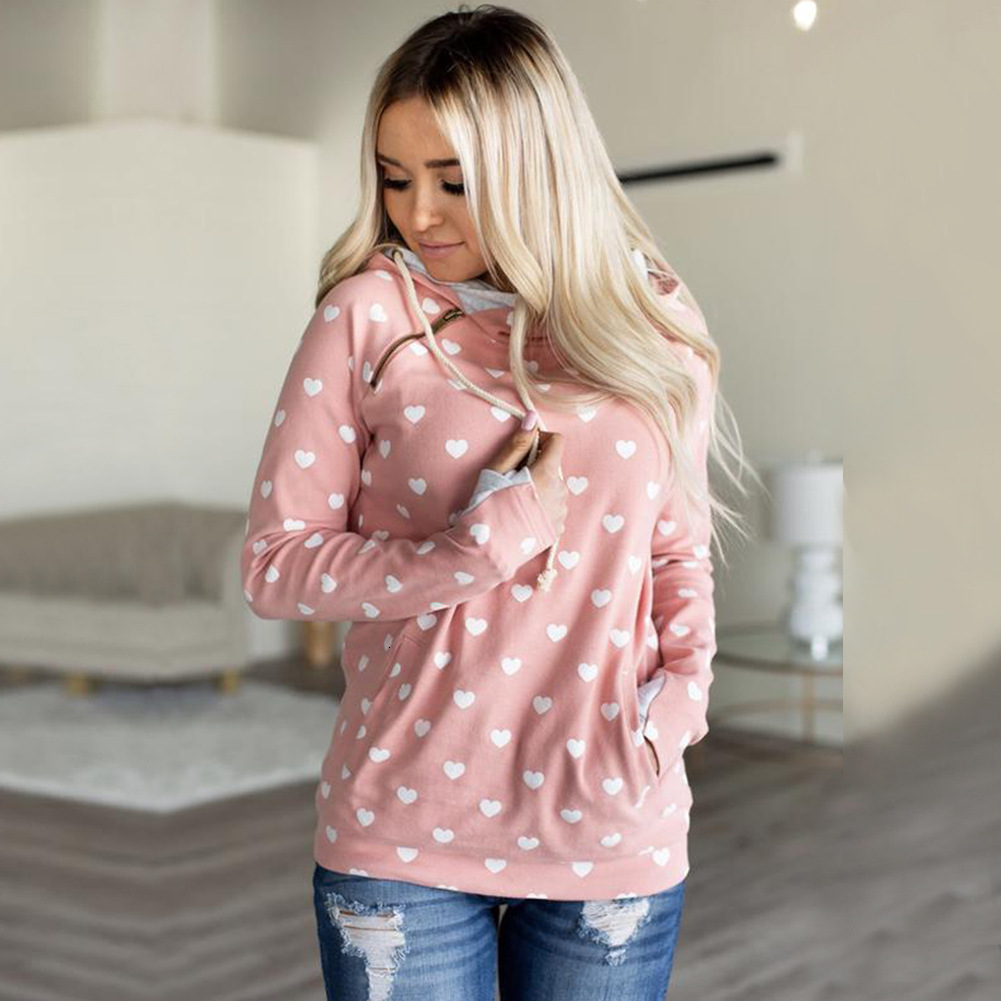 New autumn and winter printed pocket hoodie women's top sweatshirt fashion hoodie designer