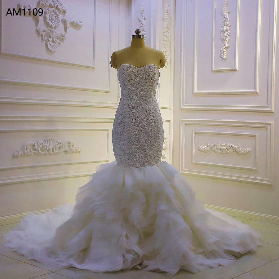 Strapless Lace Mermaid Wedding Dresses
