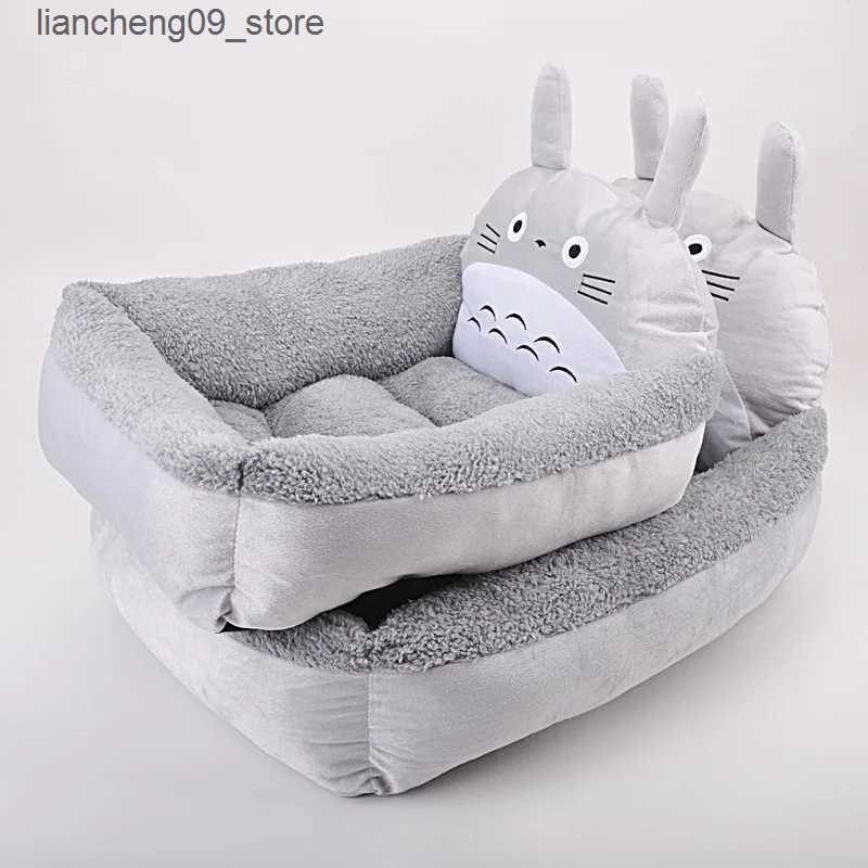 kennels pens Warm dog and cat bed sofa for winter washable cartoon pet bed suitable for dogs cats Yorkshire and Carten Kenis pet product accessories L