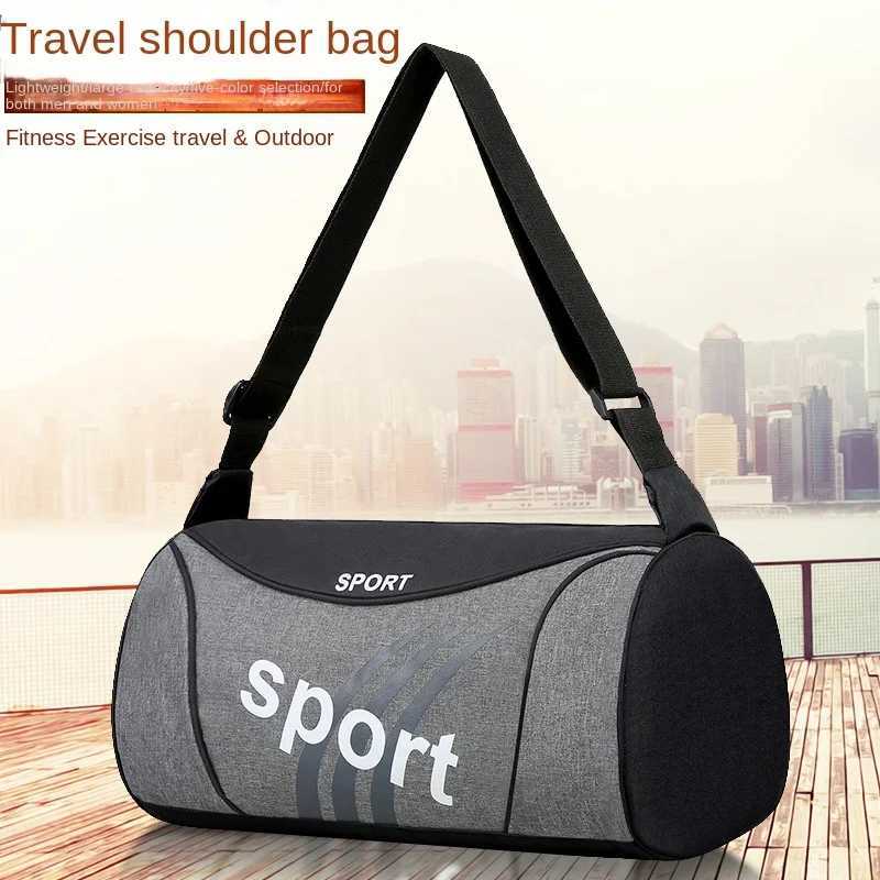 Large acity Gym Bag Men Women Outdoor Travel Shoulder Duff Bag Portab Fitn Training Yoga Swimming Sports BagsXJ241106