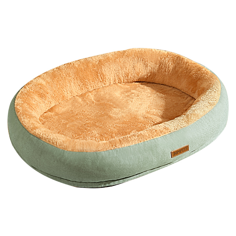 Portable Cat Nest Kennel Cozy Oval Shape Winter Dog Bed with Durable Material