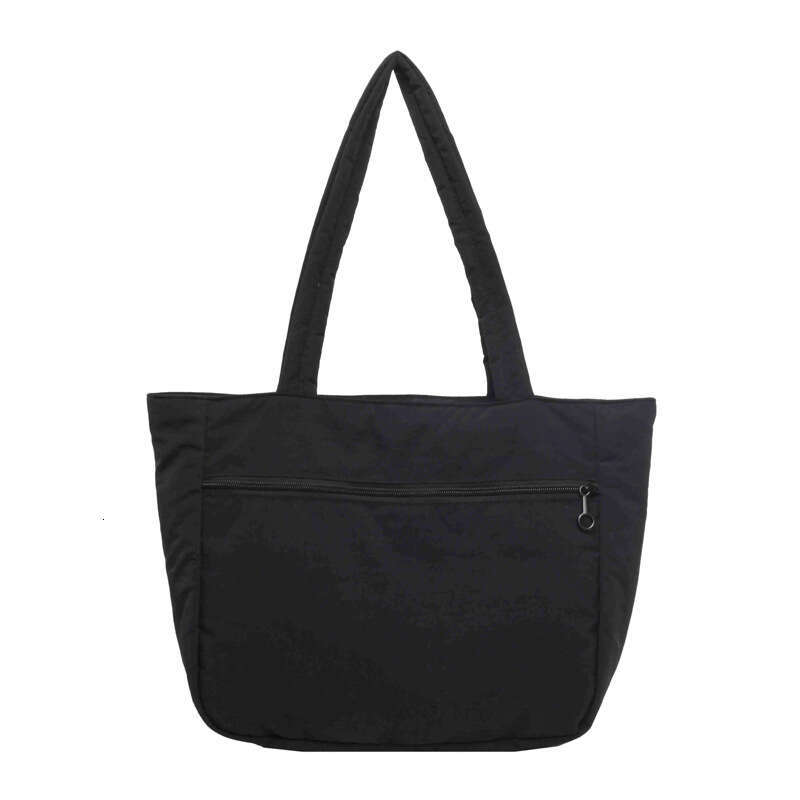 2024 New Tote Female Students Shoulder Handbag Simple Nylon Fabric Large Capacity Bag