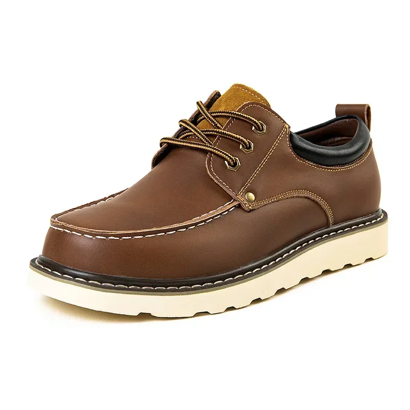 Plus 47 48 49 Classic Men's Casual Genuine Leather Shoes Loafers Daily Work Driving Shoes High-quality Casual Man Platform Shoe