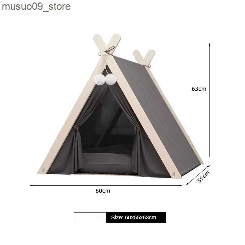 kennels pens Dog bed semi enclosed comfortable large space soft and warm Camas Para Perros deep sleep washable pet cat bed Accesorios Para Perros L240