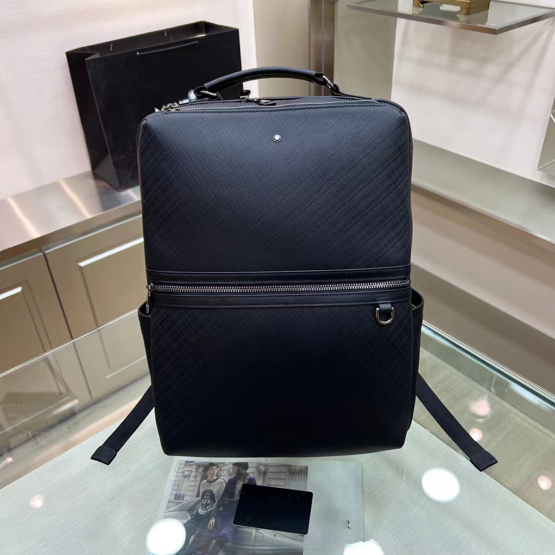 Elite Backpack Luxury Designer Backpacks Montb Laptop Bag Computer Bags Schoolbag With Zipper Leather Fashion Large Travel Back Packs Bookbag