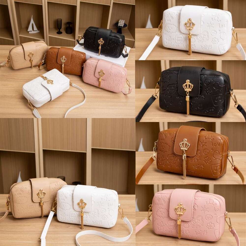 Designer Bag Luxury Brand Tassel Small Messenger Bag For Women Cute Print Casual Female Shoulder Bag Fresh And Sweet Shoulder Bag Women