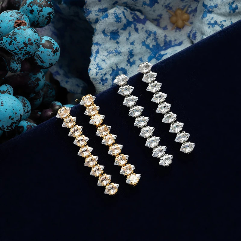 Jewelry Set HADIYANA Simple Womens Wedding Engagement Necklace Bracelet Ring Earring Set BN8004 Ensemble Bijoux Mariage 241106