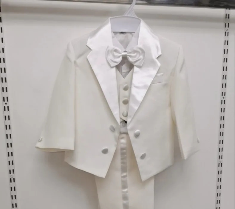 Classic Double Breasted Little Boy Formal Suit/Baby Boy Clothes/Gentleman Bowtie Baby Boys 5-piece Suit Set 3318 241106