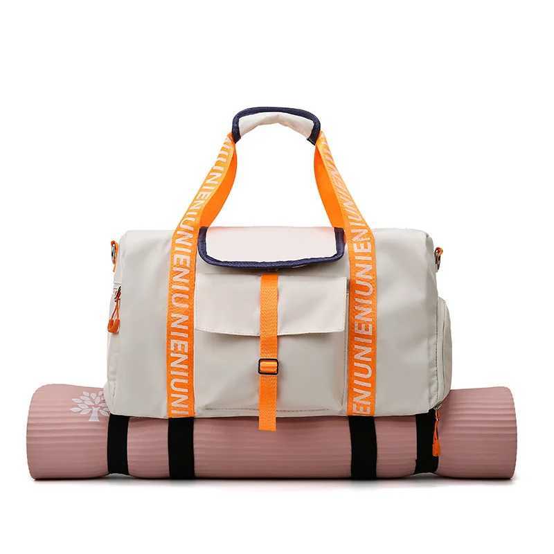 Waterproof Gym Bag Womens Fitn Outdoor Travel Bags Man Multifunctional Dry Wet HandBag Yoga Swim Sports Shoe Shoulder BagXJ241106