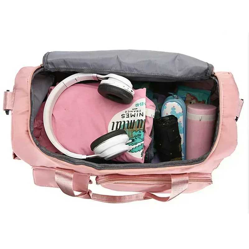 Carry On Travel Bag Large acity Gym Bag Weekender Overnight Duff Bags With Shoe Compartment Sports Fitn Bags for WomenXJ241106