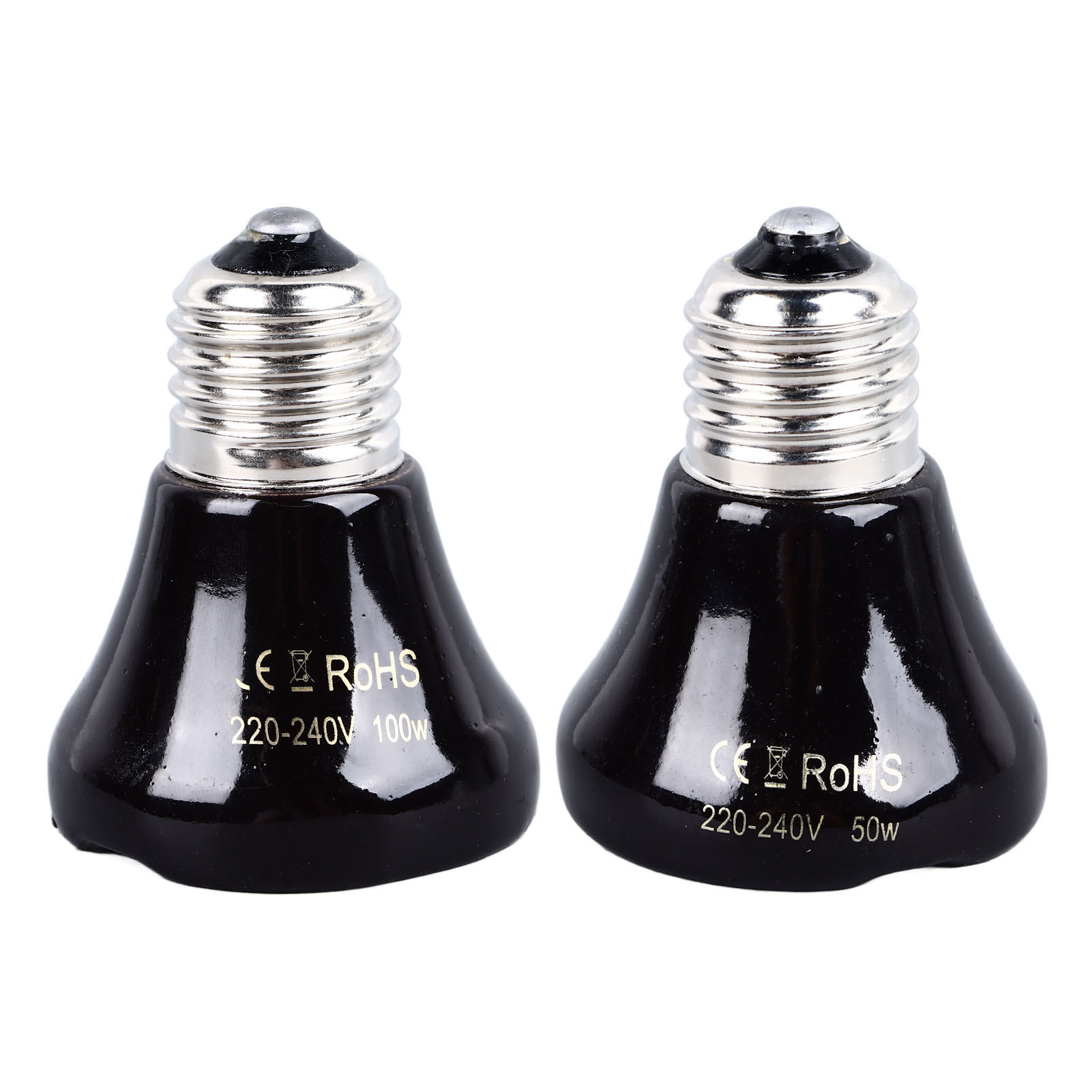 Reptile Heat Lamp Ceramic Heat Emitter No Light Emitting Heat Bulbs for Chicken Cats Parrots Reptile Heat Lamp Reptile Heat Bulb